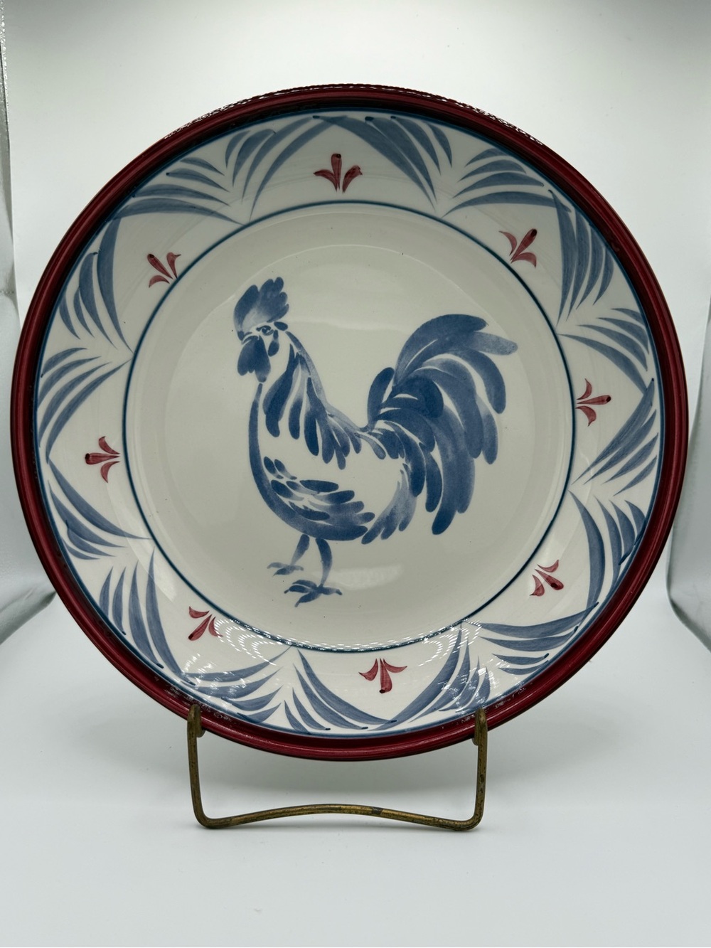 Williams Sonoma Country Rooster Ceramic Dinner Set-5 Piece